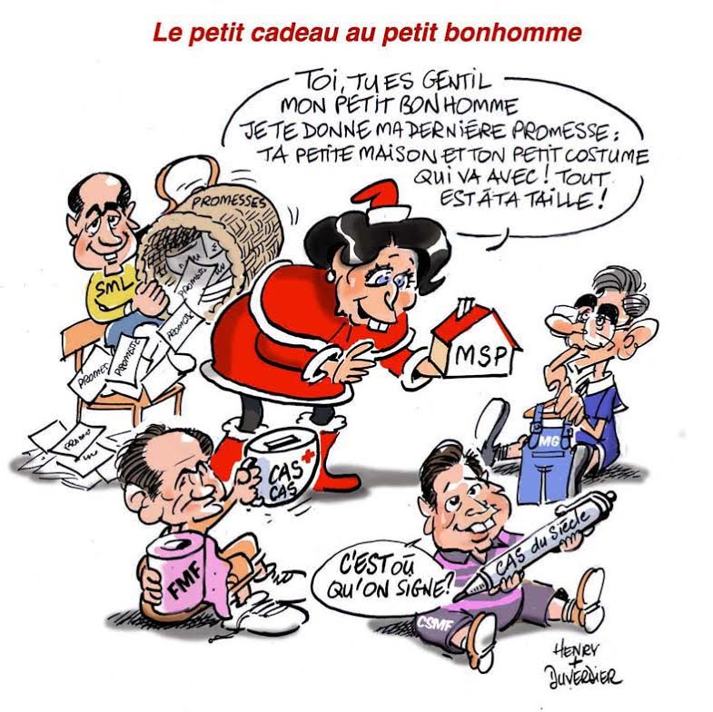 Le petit cadeau au petit bonhomme
